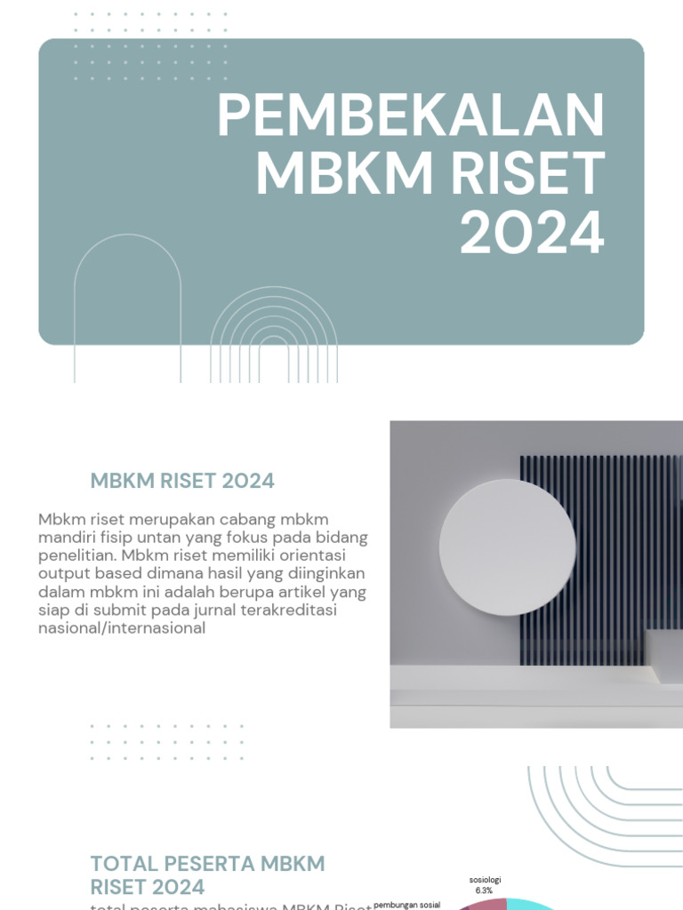 Pembekalan MBKM Riset 2024 | PDF