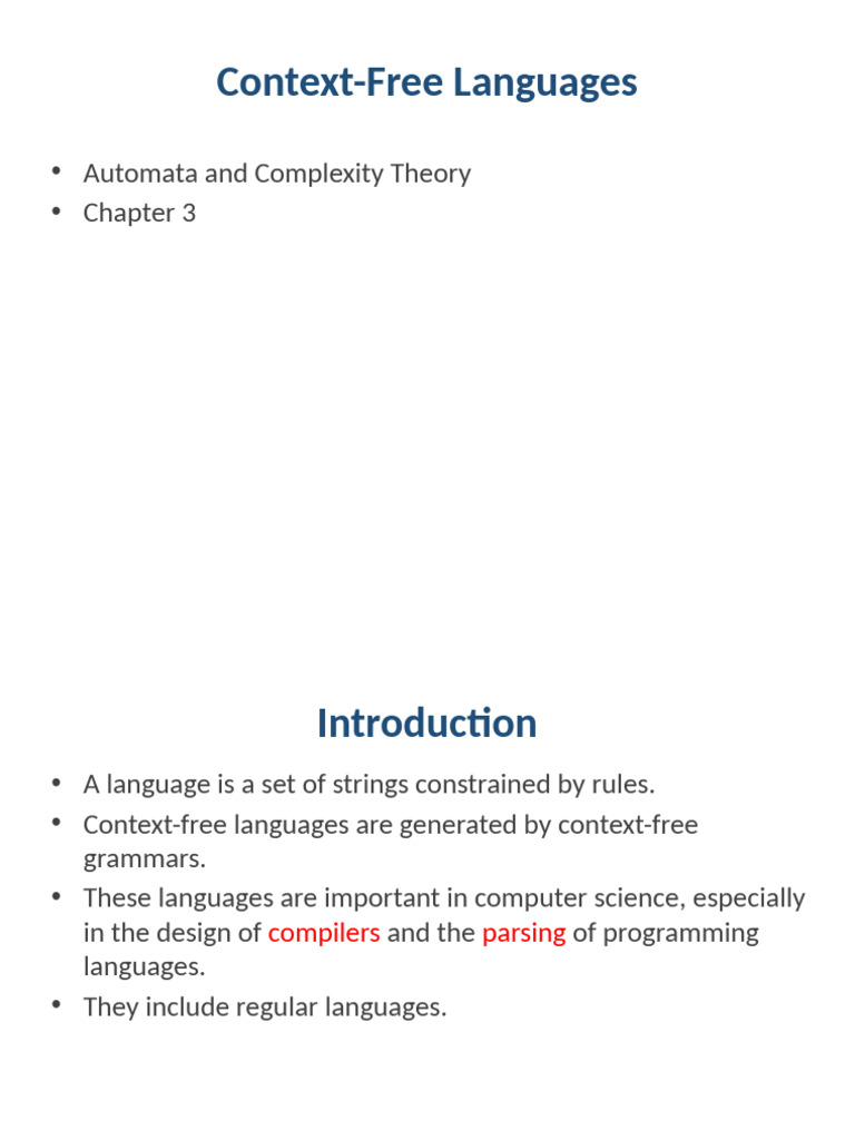 Understanding Context-Free Languages | PDF | Automata Theory | Linguistics