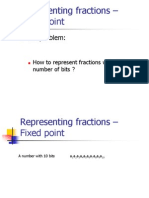 Representing Fractions - Fixed Point: The Problem