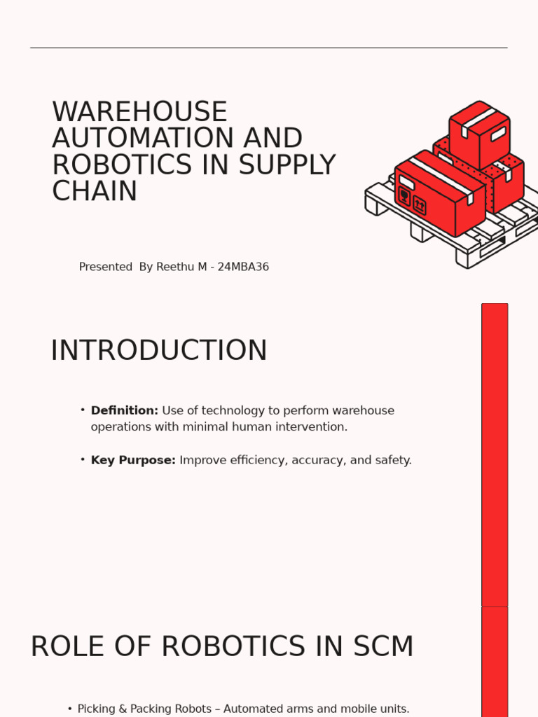 Warehouse Automation and Robotics in Supply Chain - 20250822 - 095919 ...