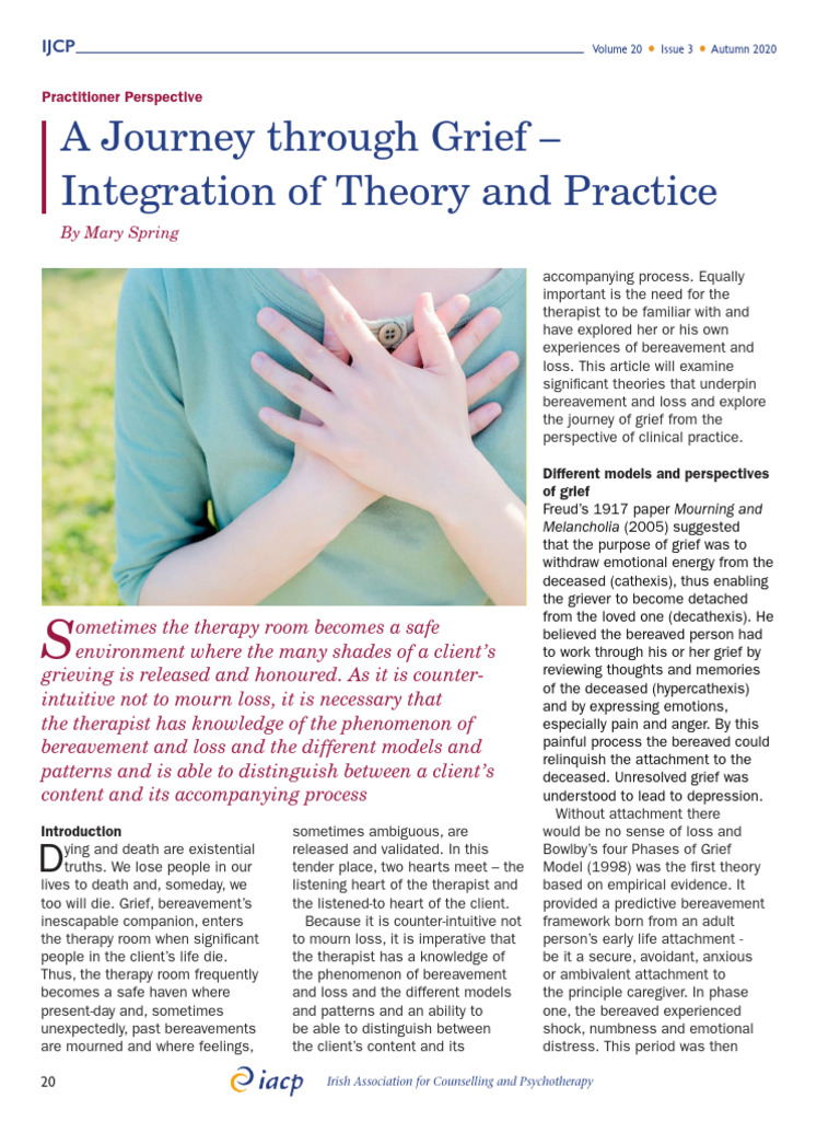 Exploring Grief: Theories and Practice | PDF | Grief | Attachment Theory