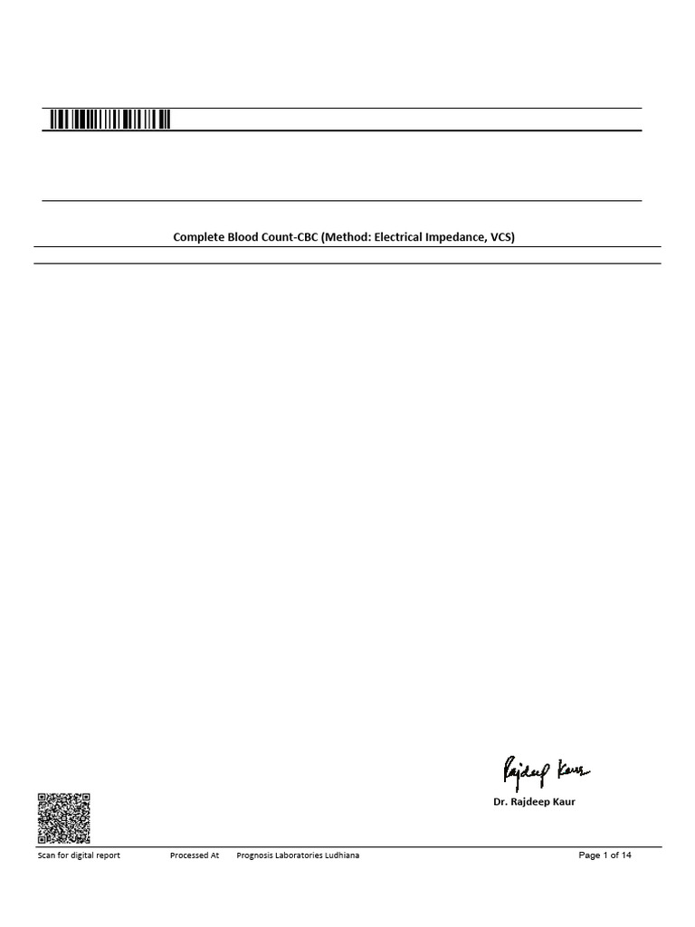 Complete Blood Count and Glucose Report | PDF | Vitamin B12 | Vitamin D