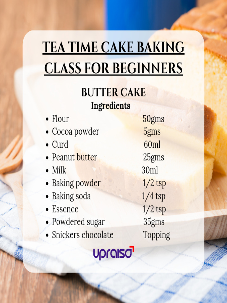 Beginner's Cake Baking Class Guide | PDF