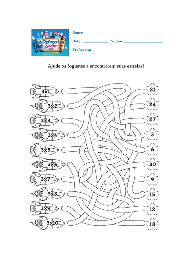 Atividade Do 3 Ano - Matemática (Para Terça, 26-05) | PDF