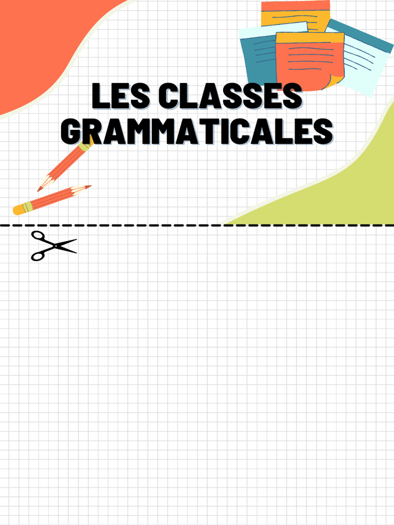 Classes grammaticales en français | PDF