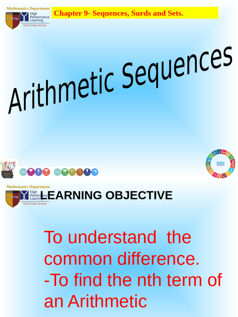 Understanding Arithmetic Sequences | PDF | Mathematical Objects ...