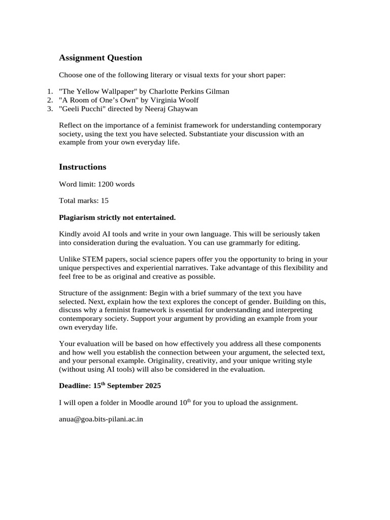 Feminist Framework in Literary Analysis | PDF