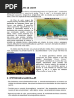 Origem Das Ilhas de Calor