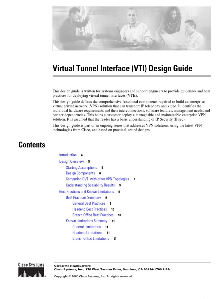Virtual Tunnel Interface Design Guide | PDF