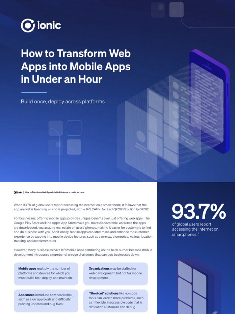 Convert Web Apps to Mobile in 1 Hour | PDF | Mobile App | Ios