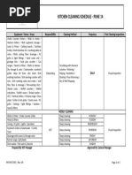 Daily Butchery Cleaning Schedule | PDF