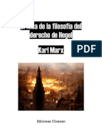 17426950 Karl Marx Critica de La Filosofia Del Derecho de Hegel