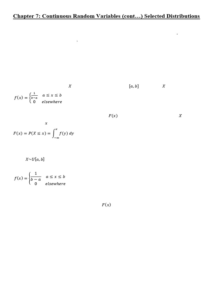Understanding Uniform and Exponential Distributions | PDF | Probability ...