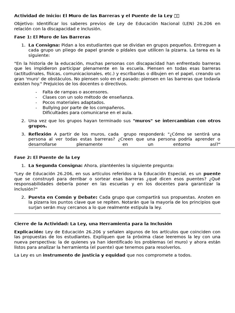 Dinámica Módulo Intro - Abordaje I | PDF | Enseñando | Inclusión ...