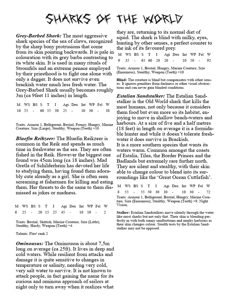 Sharks of the World: A Pocket Guide | PDF | Sharks | Predation