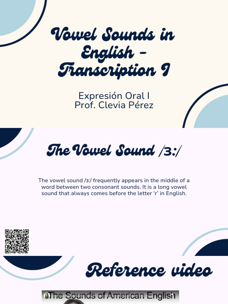 Mastering the /ɜ:/ Vowel Sound in English | PDF