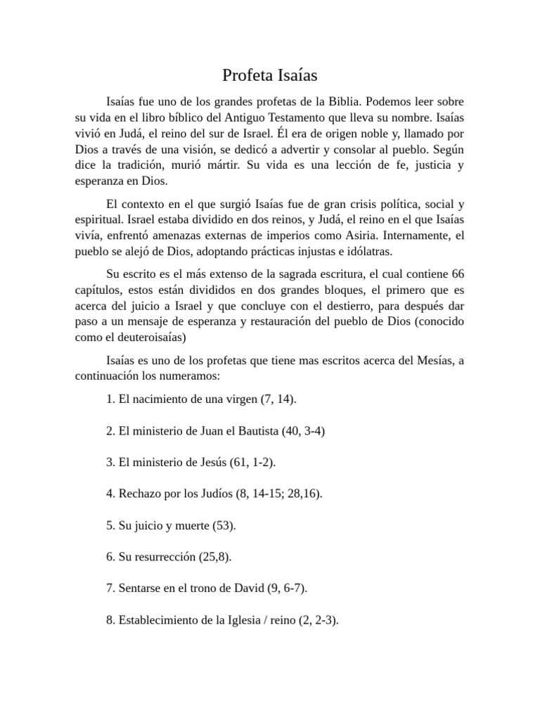 Profeta Isaías Pdf