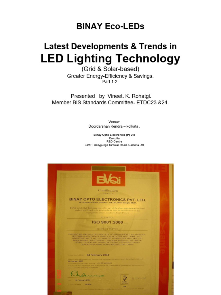 LED Basics: Efficiency & Trends | PDF | Light Emitting Diode | Compact ...
