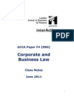 ACCA F4 Notes