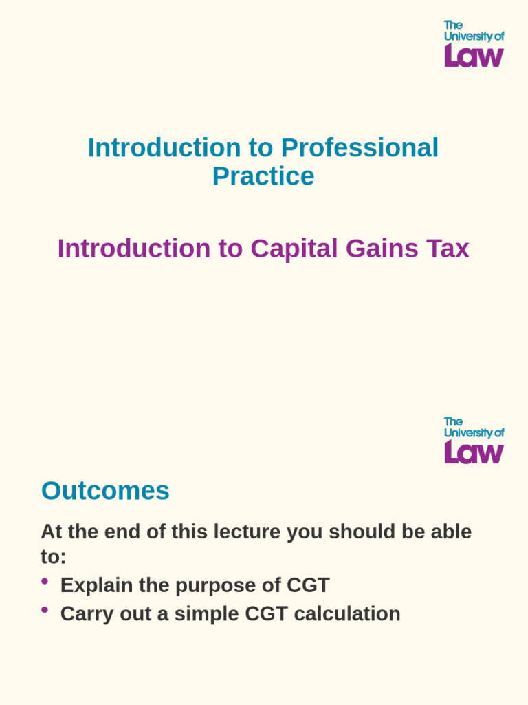 Capital Gains Tax Calculation Guide | PDF | Capital Gains Tax ...