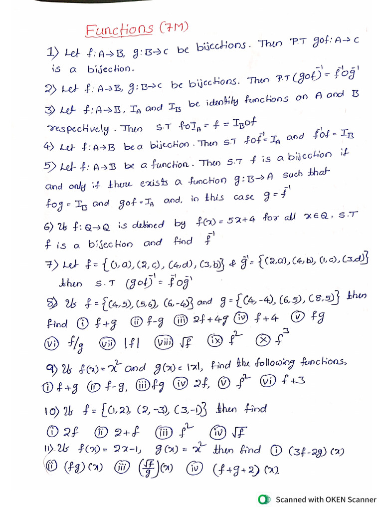 MATHS 1 (A) Important Questions | PDF