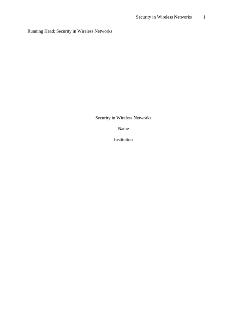 Wireless Network Security | PDF | Wireless Lan | Computer Network