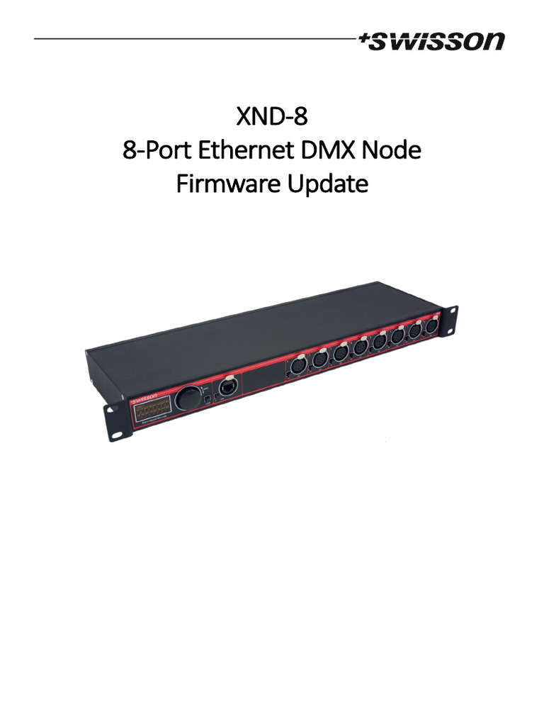 XND-8 Firmware Update Guide | PDF | Usb | Booting