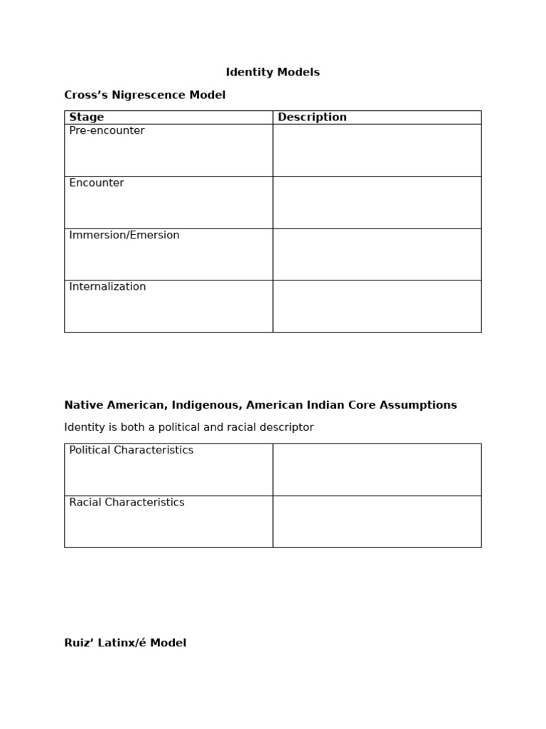 Comprehensive Identity Development Models | PDF