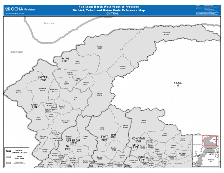 Chitral District Union Council Map | PDF | Travel