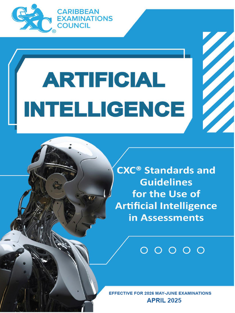 CXC AI Assessment Guidelines 2025 | PDF | Artificial Intelligence ...