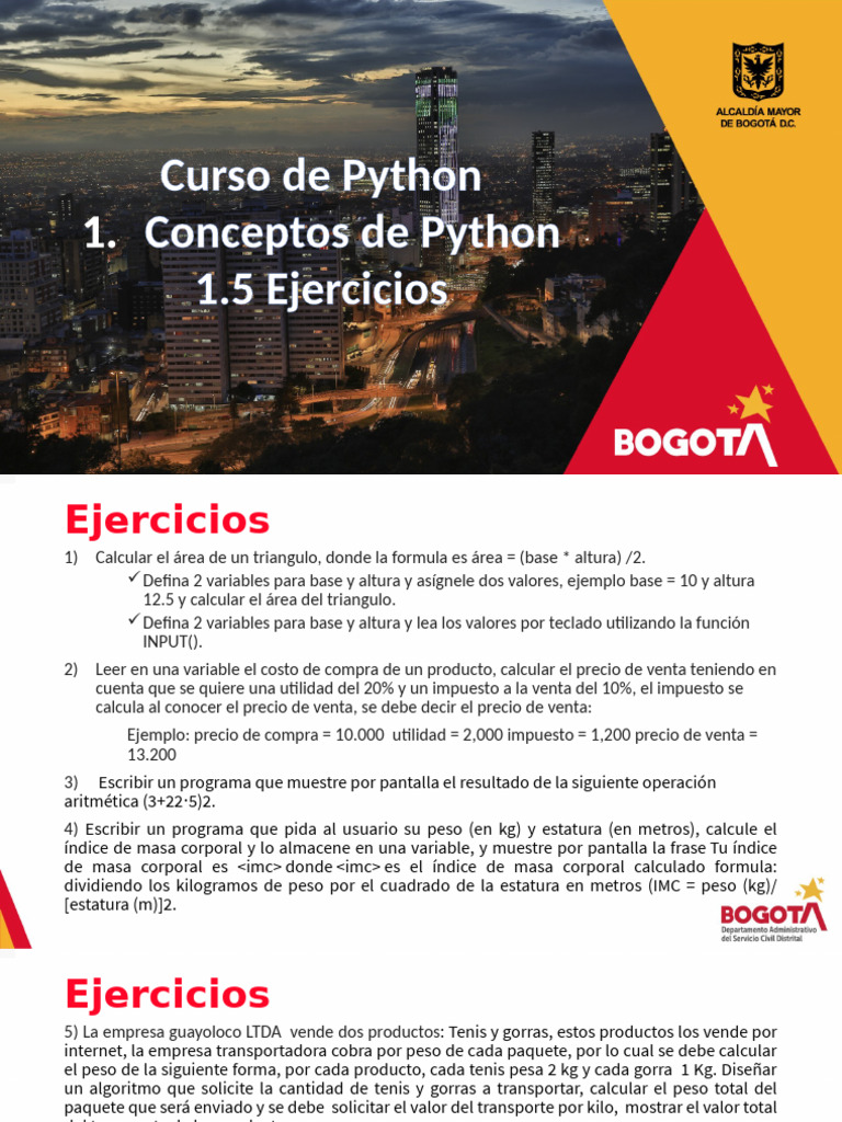 Ejercicios Prácticos de Python | PDF