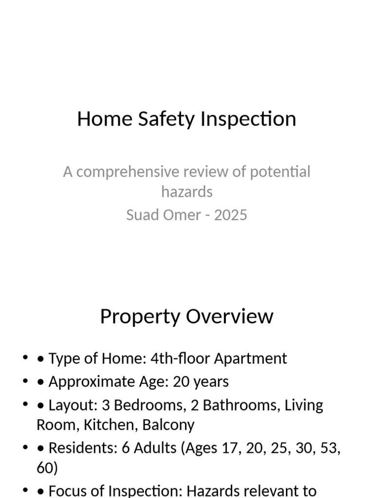 Image showcasing Home Safety Inspection Updated | PDF