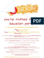 Birthday Invite Letter 12