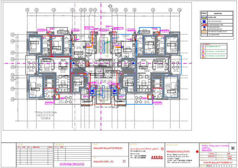 Tower B Typical Floor Plan Layout | PDF