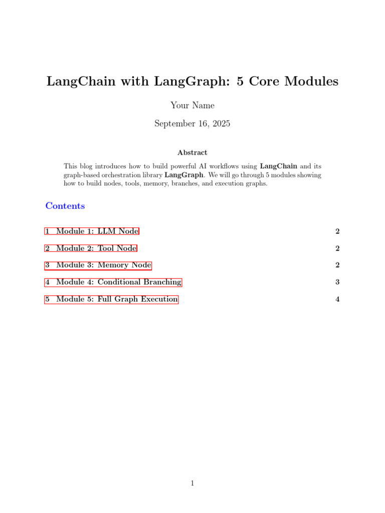 Building AI Workflows with LangChain | PDF | Software Engineering ...