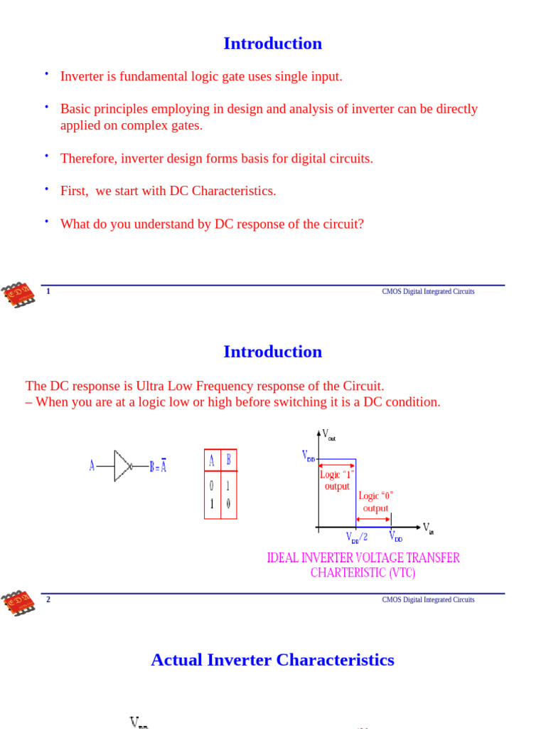 MOS Inverter | PDF | Cmos | Electronic Circuits