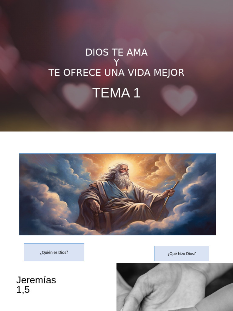 Dios Te Ama y Te Ofrece Una Vida Nueva. 11 | PDF | Jesús | Pecado