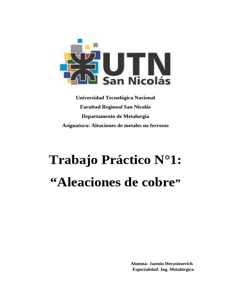 Aleaciones de Cobre: Propiedades y Aplicaciones | PDF | Metalurgia | Cobre