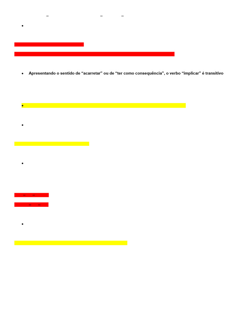 Regência e Uso do Verbo Implicar | PDF