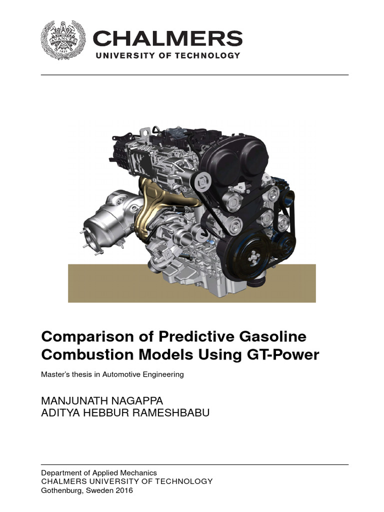 Gasoline Combustion Model Comparison | PDF | Engines | Turbulence
