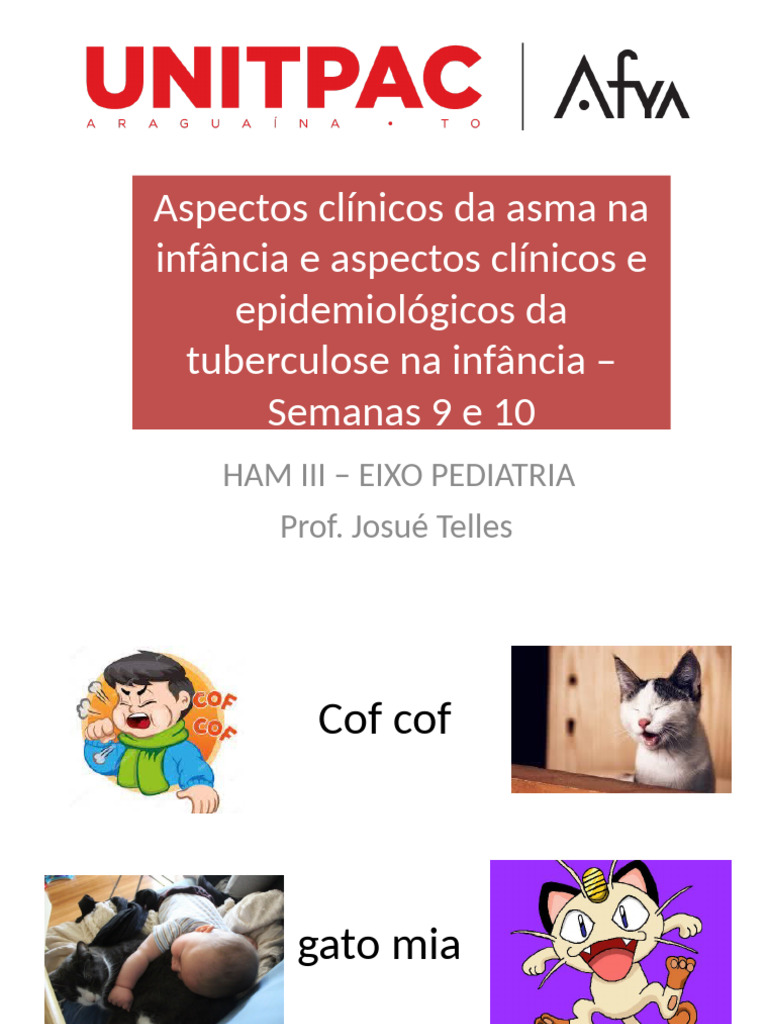 Semiologia Respiratória na Infância | PDF | Asma | Tuberculose