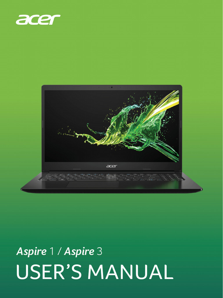 Acer Aspire User Manual Guide | PDF | Bluetooth | Bios