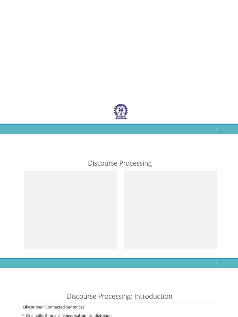 04 Discourse Processing | PDF | Working Memory | Memory