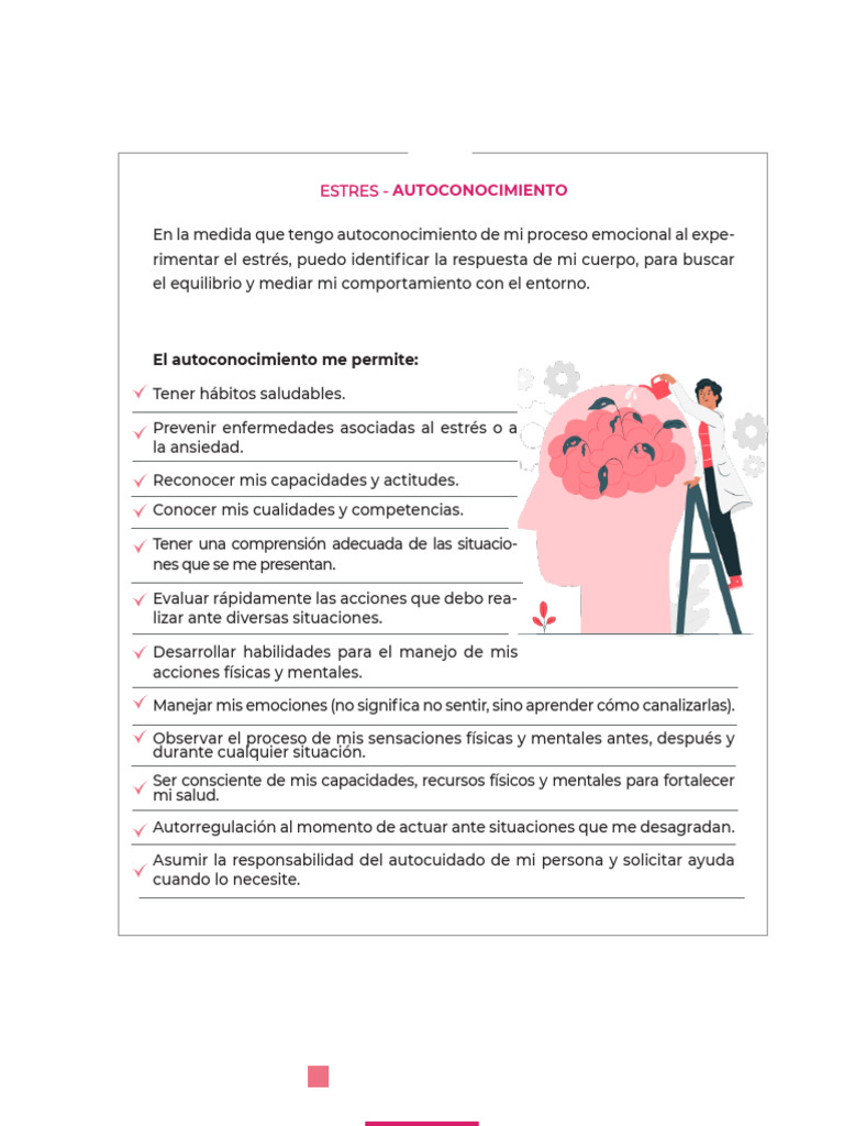 Estrategias de Autoconocimiento y Manejo del Estrés | PDF | Estrés ...