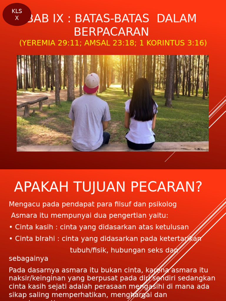Bab IX Kls X Batas Batas Dalam Pacaran (1) | PDF