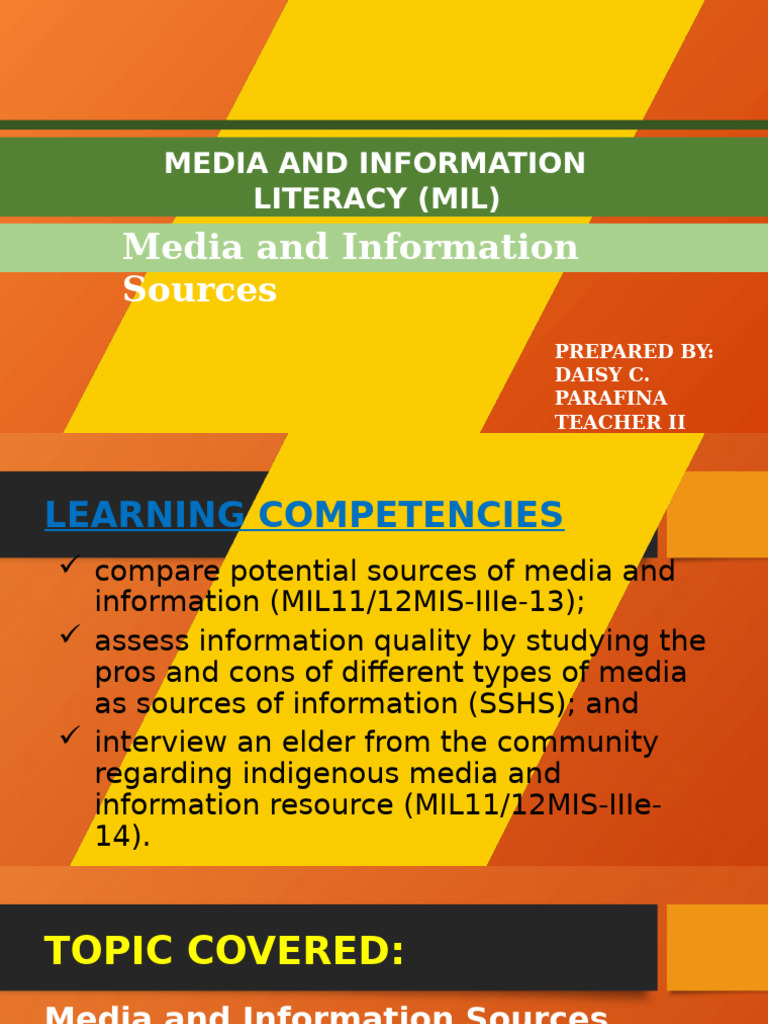 Media and Information Literacy Guide | PDF | Information | Communication