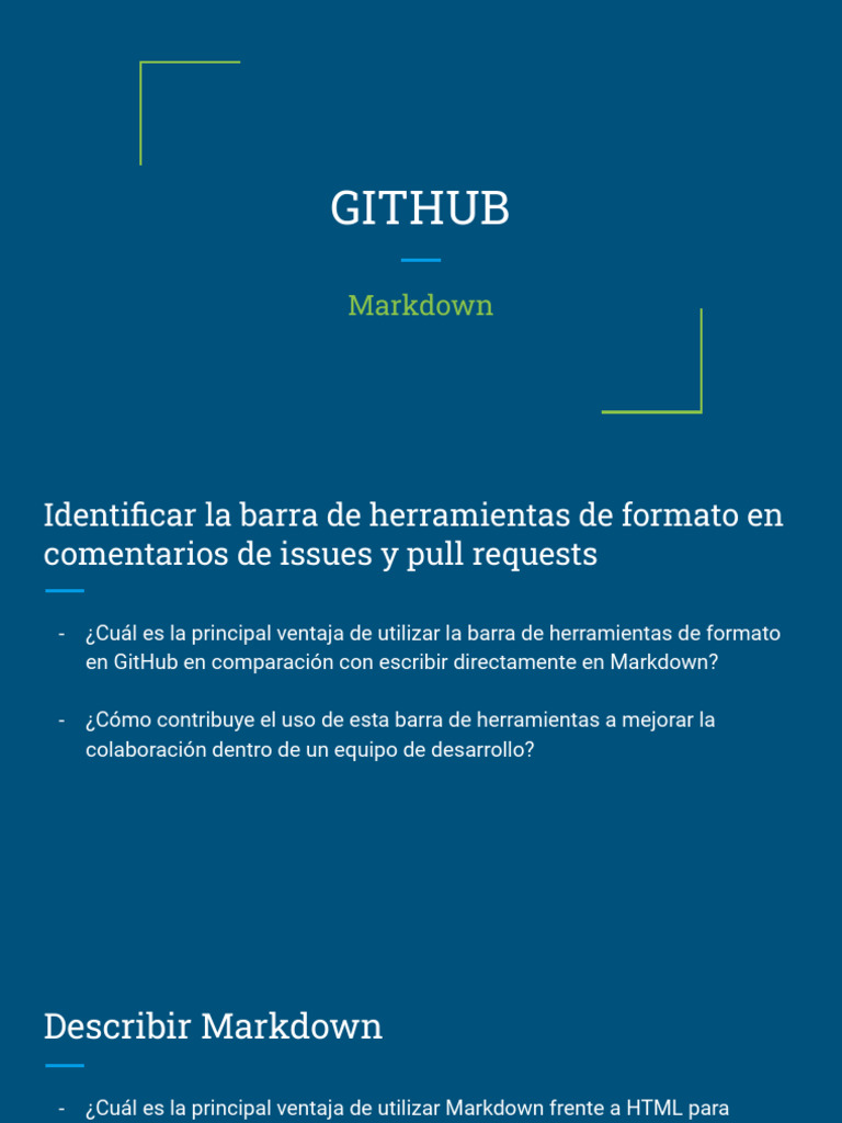 GITHUB - Markdown - Students | PDF