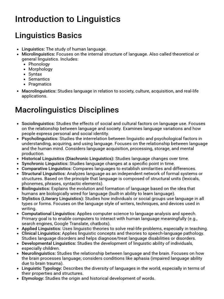 EnglishLanguageAcquisitionandLinguistics StudyGuide | PDF | Linguistics ...