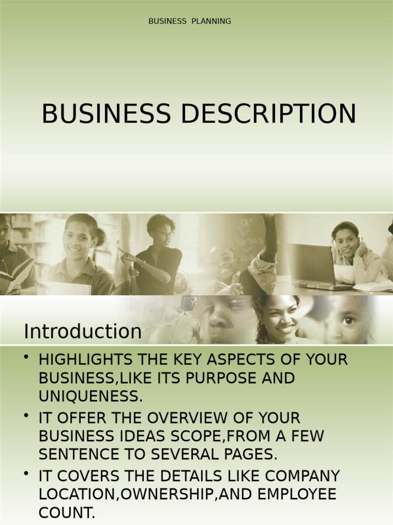 Business Description and Industry Analysis | PDF | Restaurants | Swot ...
