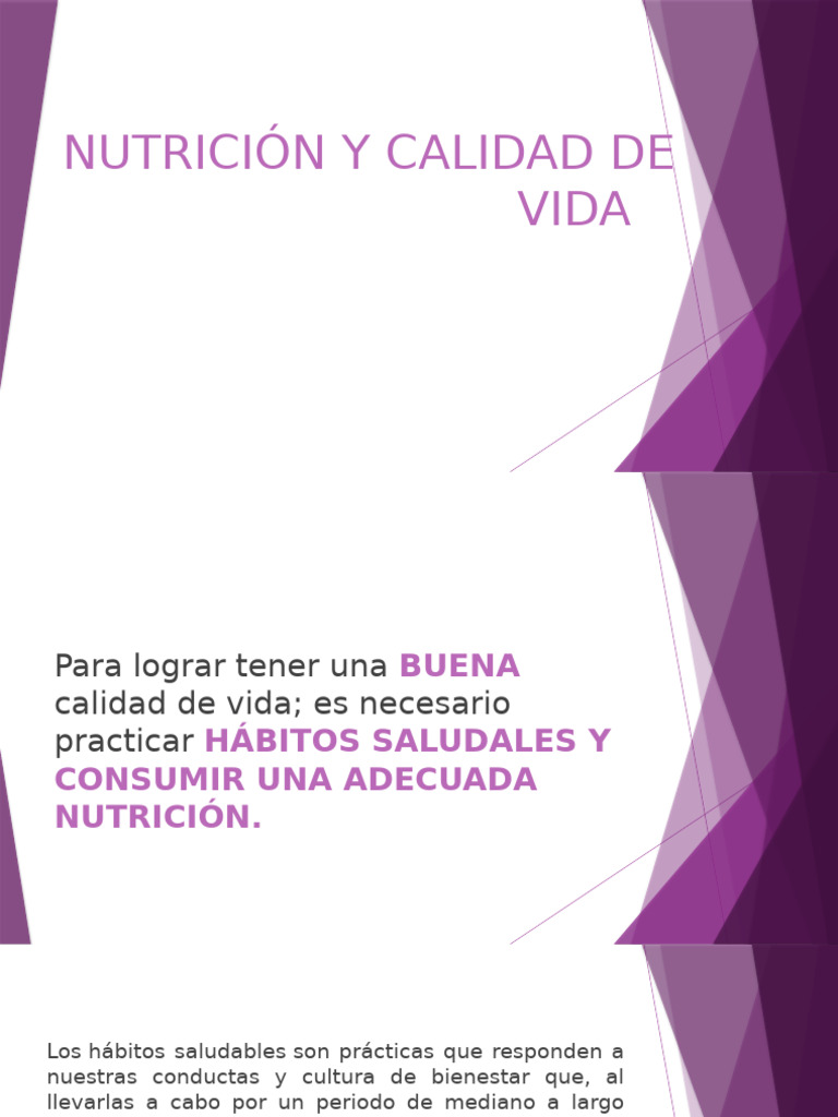 Hábitos Saludables para Mejorar la Vida | PDF | Nutrición | Dieta y ...